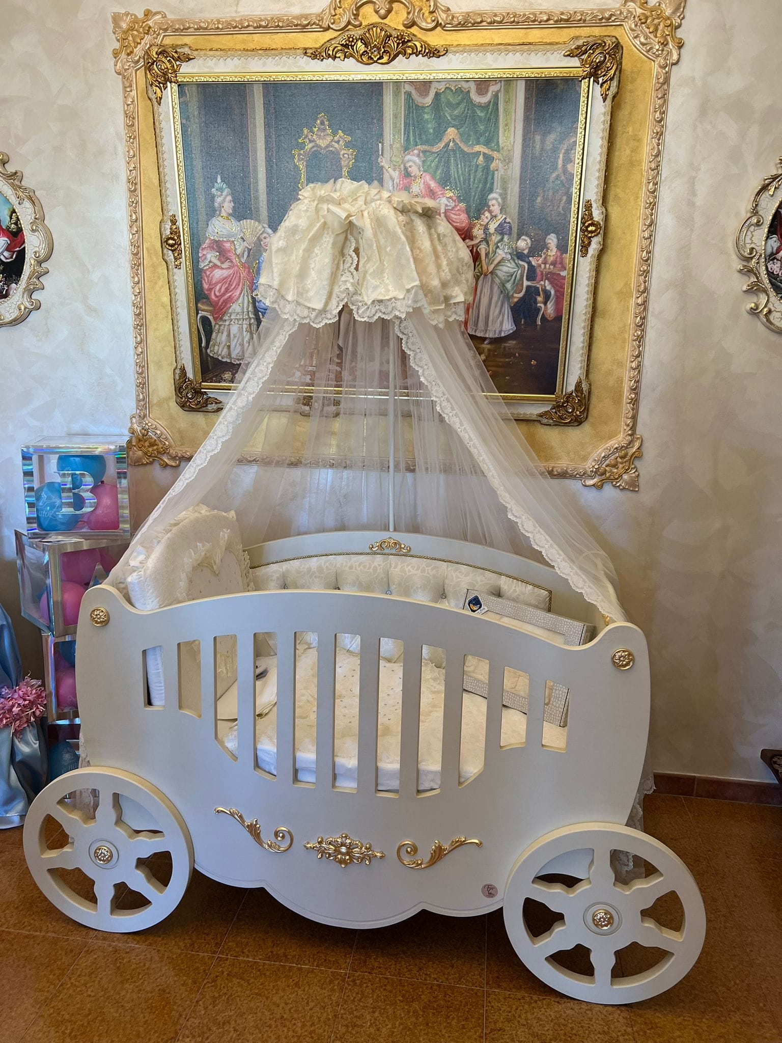 Lettino Carrozza Barocco