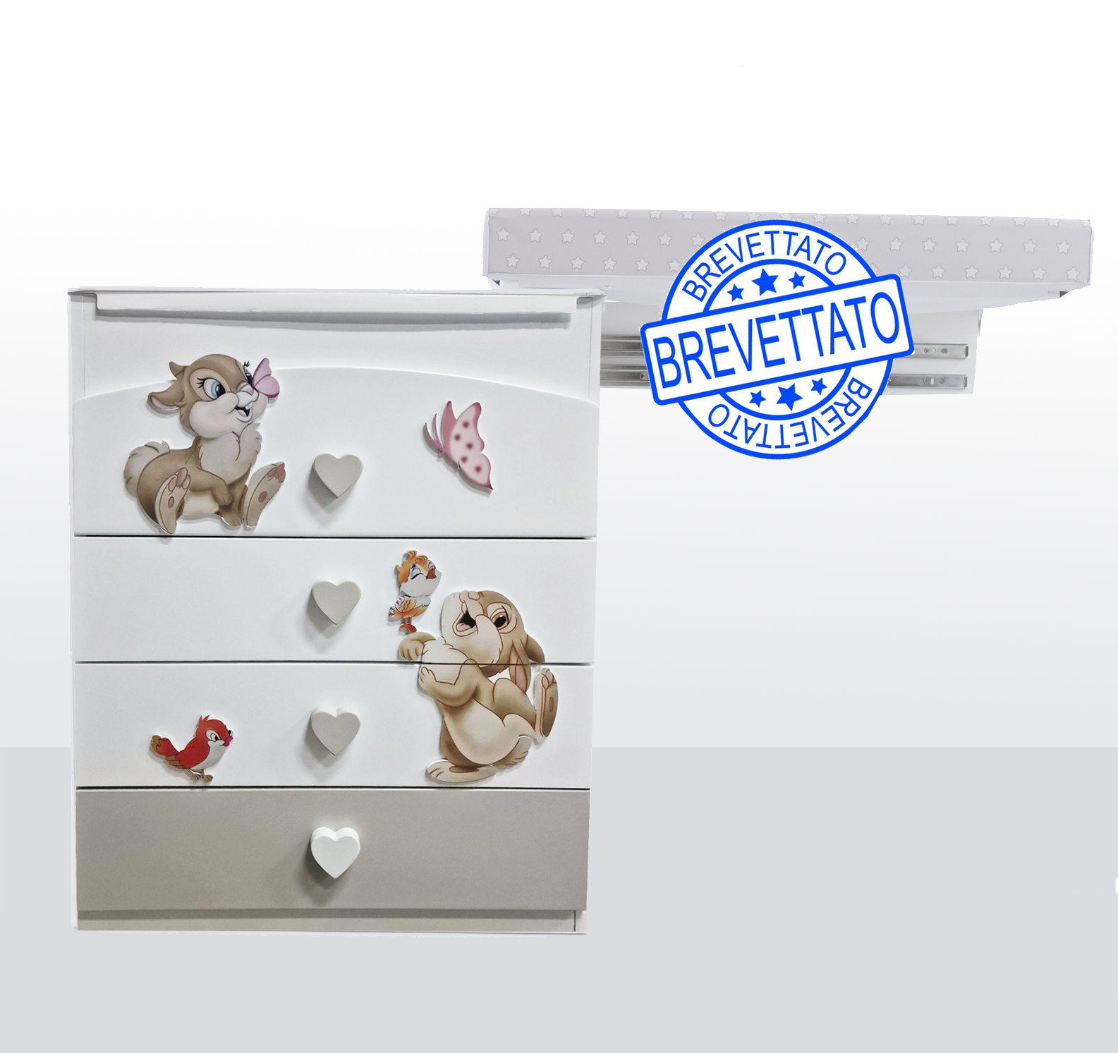 Bagnetto Fasciatoio Coniglietti